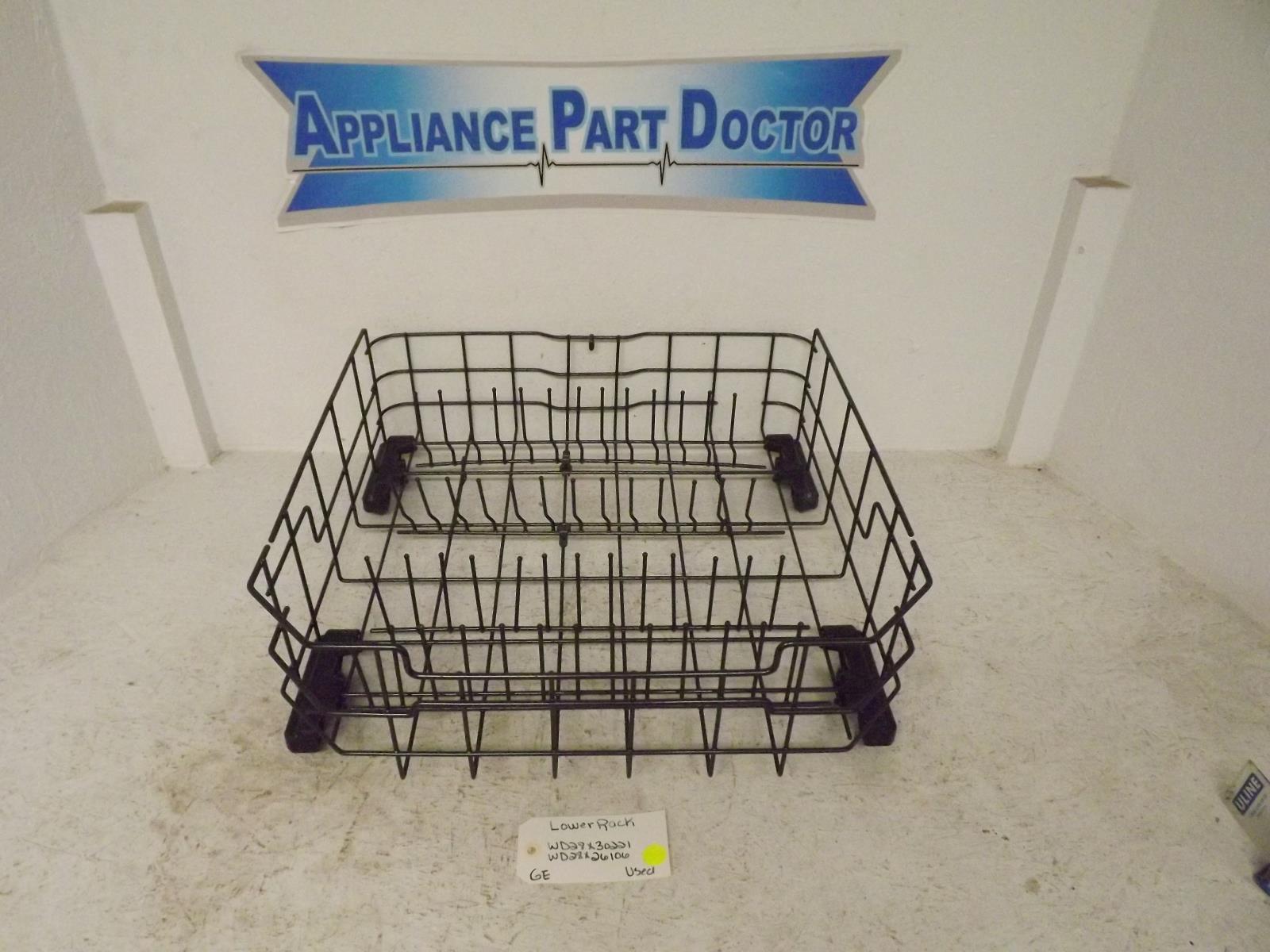 GE Dishwasher WD28X30221 WD28X26106 Lower Rack Used GE Dishwasher WD28X30221 WD28X26106 Lower Rack Used